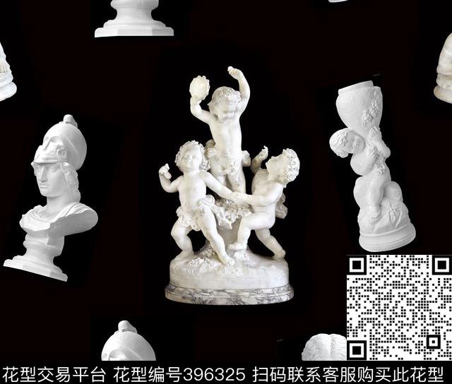 雕塑复古男装华亿平台数码印花华亿平台下载（图片编号: 396325） - 瓦栏（Walan）