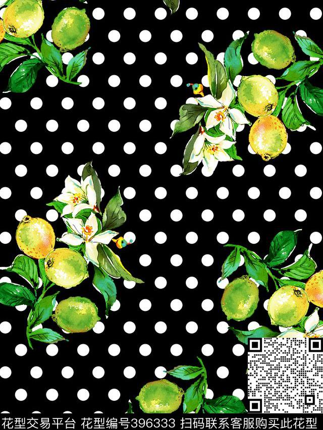 水果印花水果花卉点子花卉传统印花华亿平台下载（图片编号: 396333） - 瓦栏（Walan）