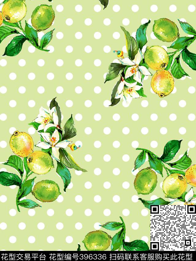 水果印花水果花卉点子花卉传统印花华亿平台下载（图片编号: 396336） - 瓦栏（Walan）
