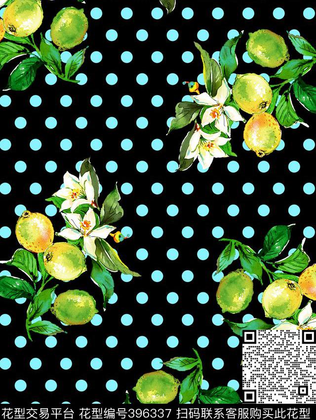 水果印花水果花卉点子花卉传统印花华亿平台下载（图片编号: 396337） - 瓦栏（Walan）