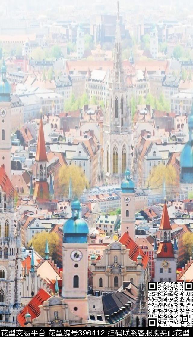 定位建筑混搭数码印花华亿平台下载（图片编号: 396412） - 瓦栏（Walan）