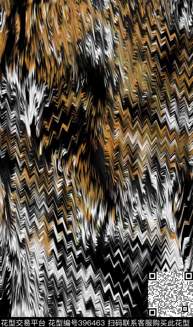 几何波纹男装数码印花华亿平台下载（图片编号: 396463） - 瓦栏（Walan）