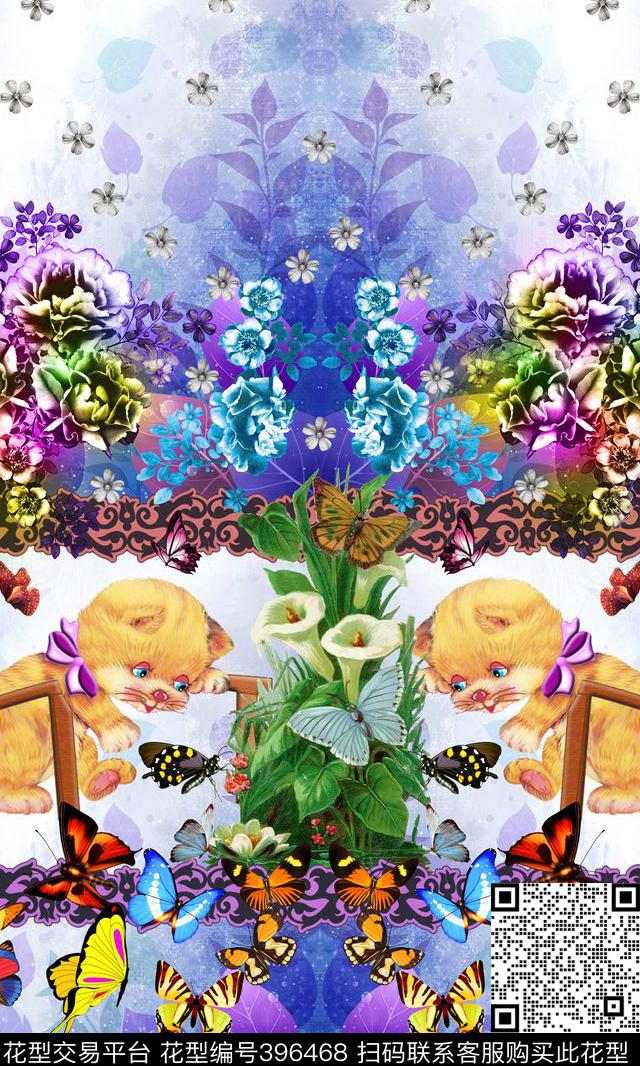 定位动物数码印花华亿平台下载（图片编号: 396468） - 瓦栏（Walan）