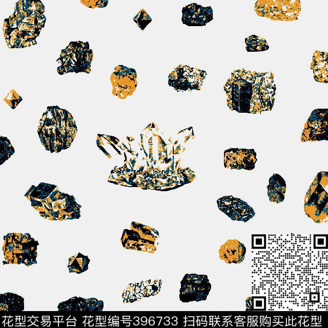 钻石花传统印花华亿平台下载（图片编号: 396733） - 瓦栏（Walan）