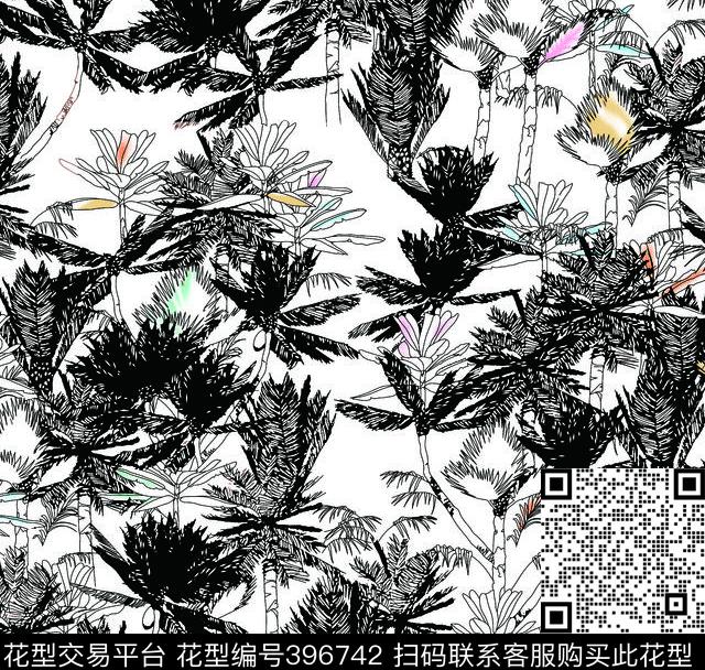 印花潮流矢量传统印花华亿平台下载（图片编号: 396742） - 瓦栏（Walan）