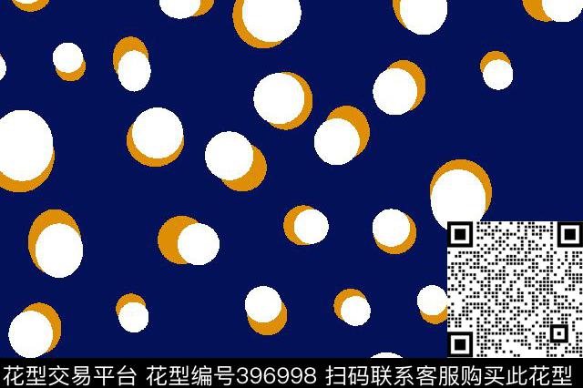 波点壹人行几何花传统印花华亿平台下载（图片编号: 396998） - 瓦栏（Walan）