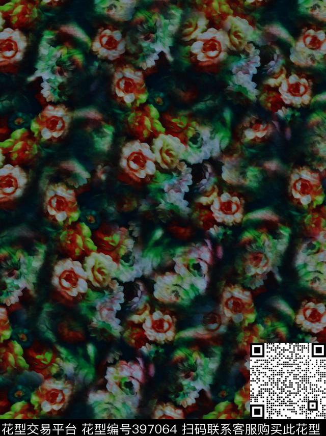 田园小碎花数码印花华亿平台下载（图片编号: 397064） - 瓦栏（Walan）