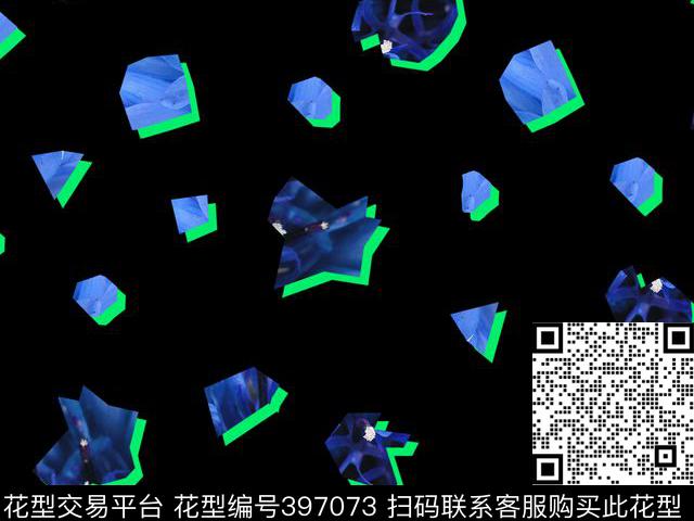 潮流抽象复古数码印花华亿平台下载（图片编号: 397073） - 瓦栏（Walan）