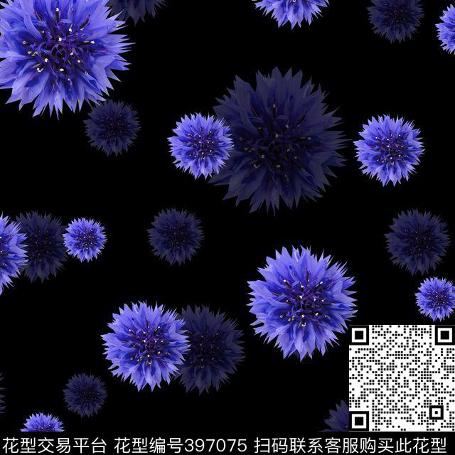 衬衫华亿平台复古花卉数码印花华亿平台下载（图片编号: 397075） - 瓦栏（Walan）