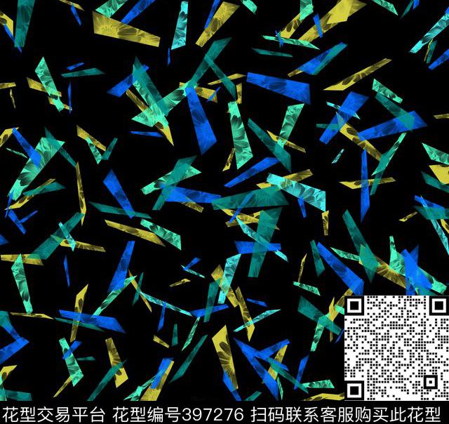 抽象集合几何数码印花华亿平台下载（图片编号: 397276） - 瓦栏（Walan）