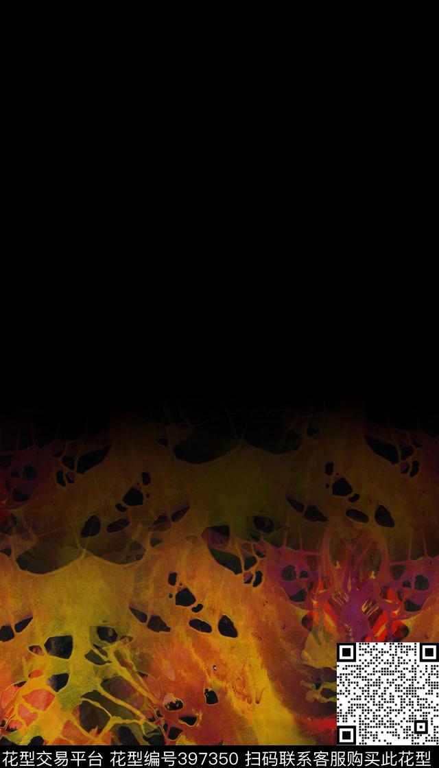 潮流抽象复古数码印花华亿平台下载（图片编号: 397350） - 瓦栏（Walan）