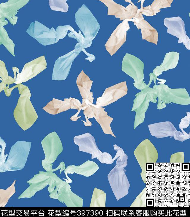 花流行时尚手工鸟数码印花华亿平台下载（图片编号: 397390） - 瓦栏（Walan）