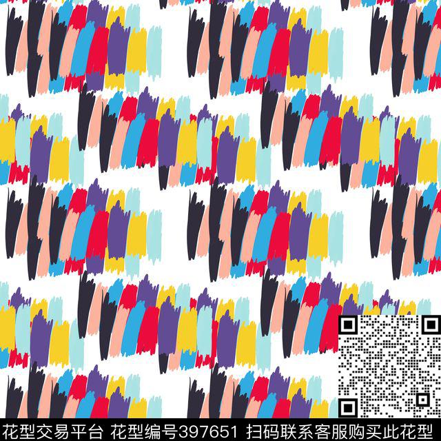 潮流抽象春夏华亿平台传统印花华亿平台下载（图片编号: 397651） - 瓦栏（Walan）