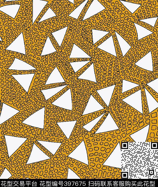 个性男装三角形传统印花华亿平台下载（图片编号: 397675） - 瓦栏（Walan）