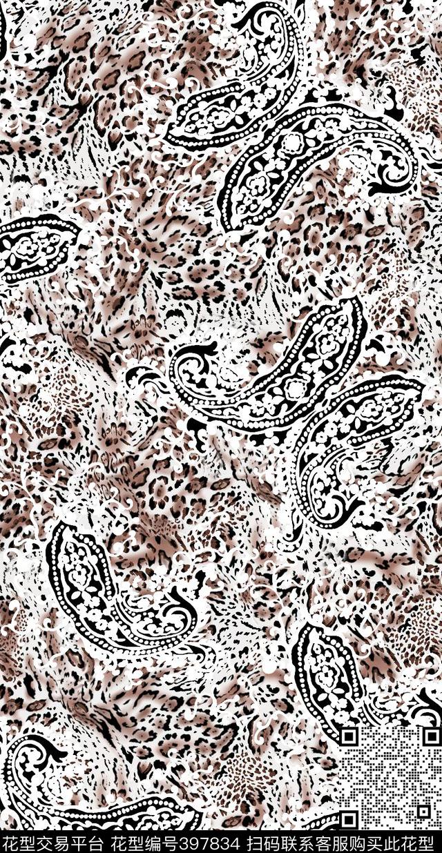 豹纹女装内衣佩兹利传统印花华亿平台下载（图片编号: 397834） - 瓦栏（Walan）