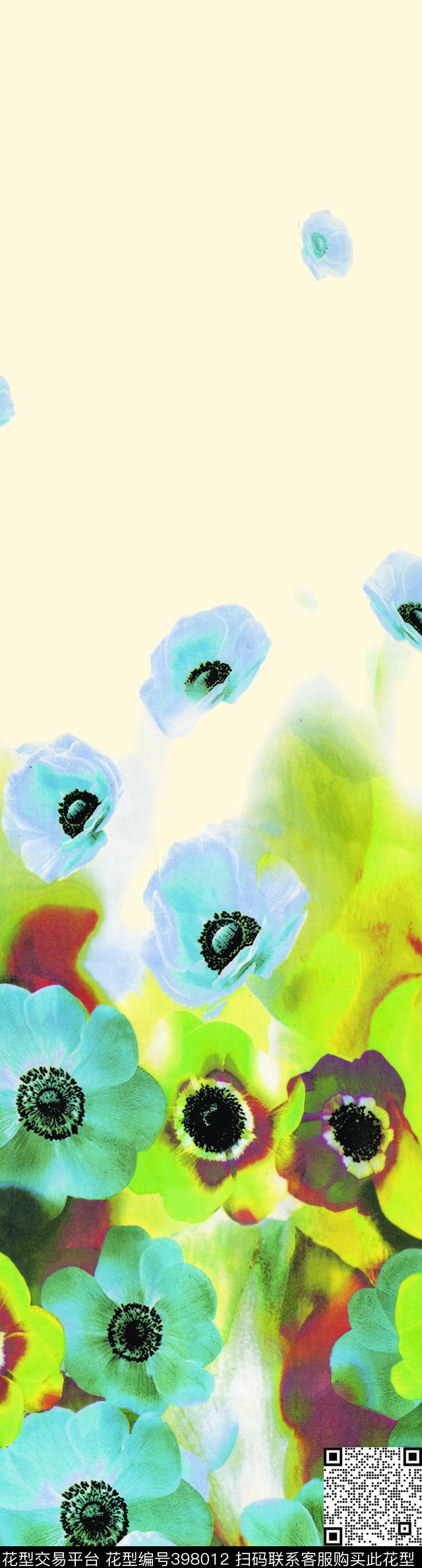 花兰花数码印花华亿平台下载（图片编号: 398012） - 瓦栏（Walan）