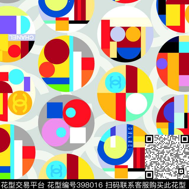 欧美清新圆传统印花华亿平台下载（图片编号: 398016） - 瓦栏（Walan）