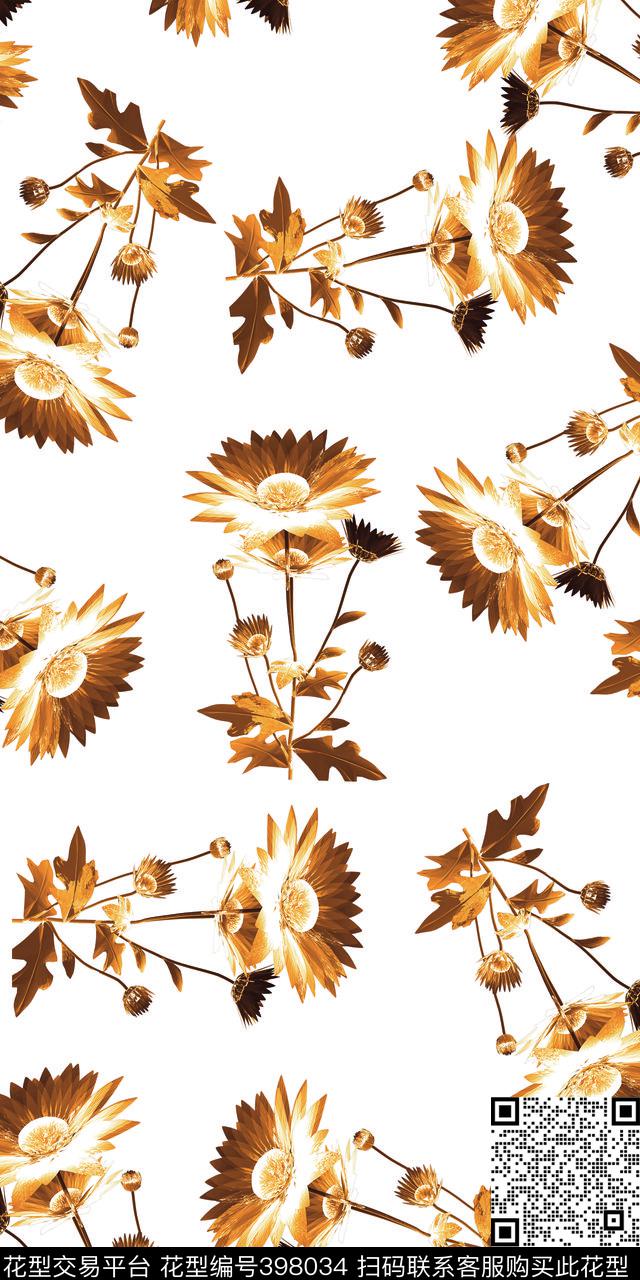 时尚花数码印花华亿平台下载（图片编号: 398034） - 瓦栏（Walan）