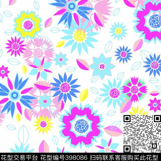 清雅手绘传统印花华亿平台下载（图片编号: 398086） - 瓦栏（Walan）