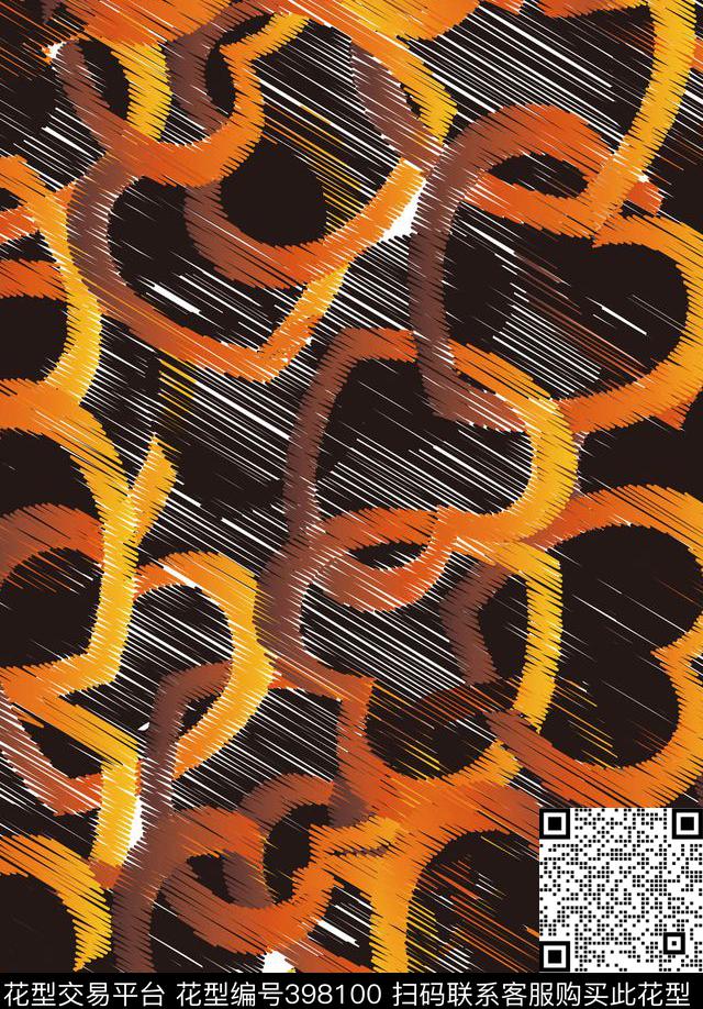 潮流男几何传统印花华亿平台下载（图片编号: 398100） - 瓦栏（Walan）