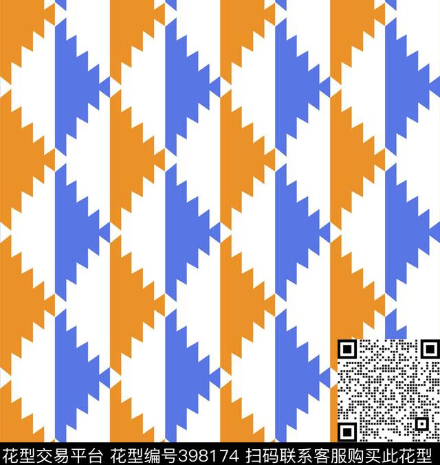 传统印花几何传统印花华亿平台下载（图片编号: 398174） - 瓦栏（Walan）