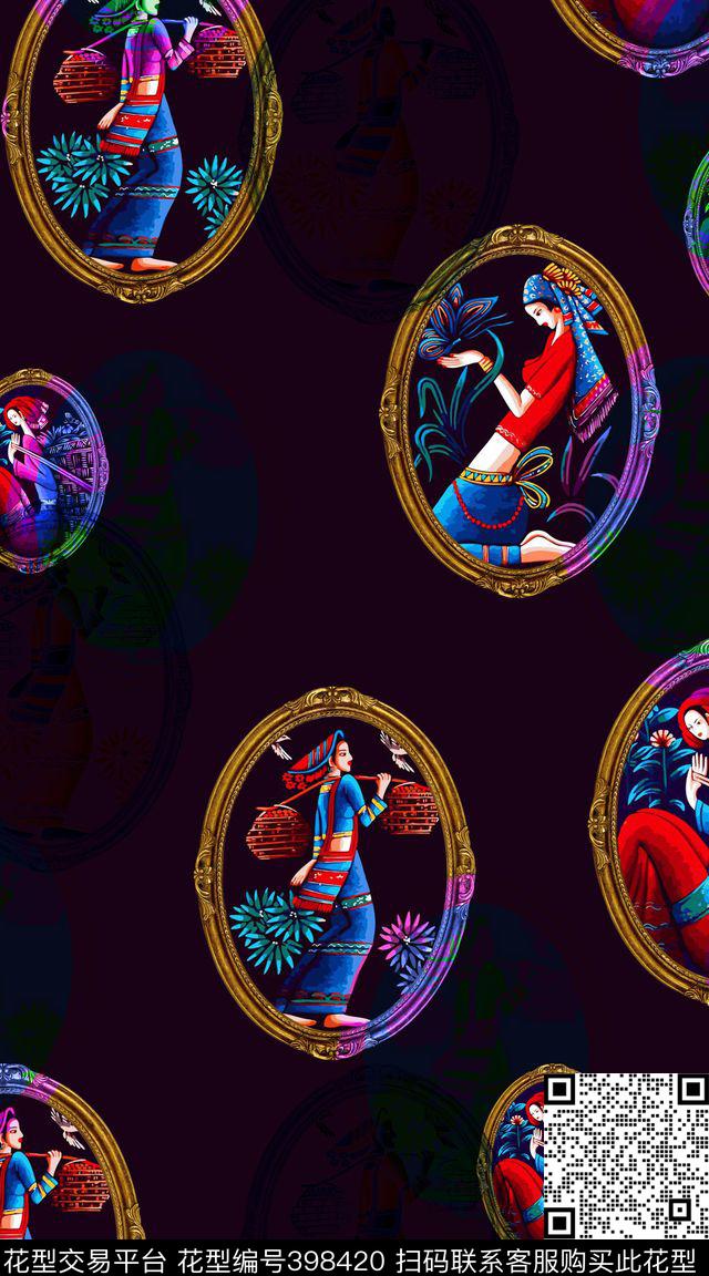 油画数码印花华亿平台下载（图片编号: 398420） - 瓦栏（Walan）