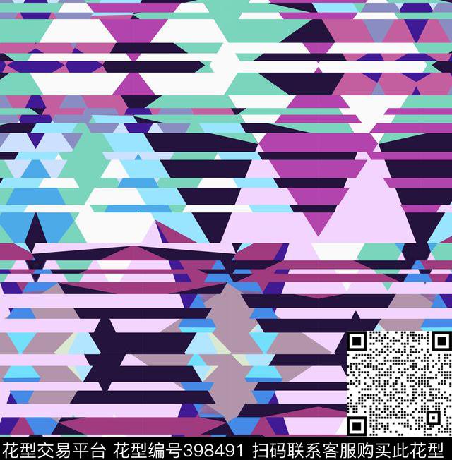 潮流抽象复古传统印花华亿平台下载（图片编号: 398491） - 瓦栏（Walan）