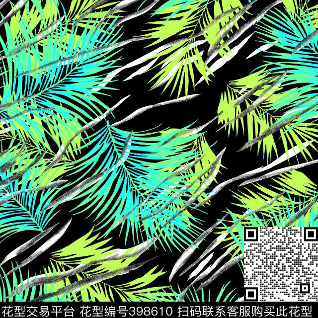 韩版清新叶子传统印花华亿平台下载（图片编号: 398610） - 瓦栏（Walan）