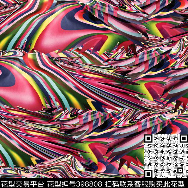 波普潮流抽象数码印花华亿平台下载（图片编号: 398808） - 瓦栏（Walan）