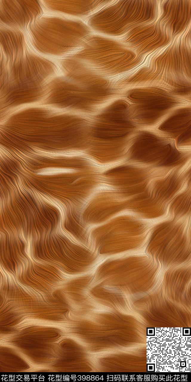 抽象创新原创动物纹时尚休闲流行数码印花华亿平台下载（图片编号: 398864） - 瓦栏（Walan）