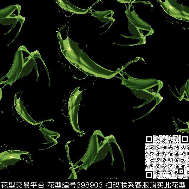 潮流抽象复古数码印花华亿平台下载（图片编号: 398903） - 瓦栏（Walan）