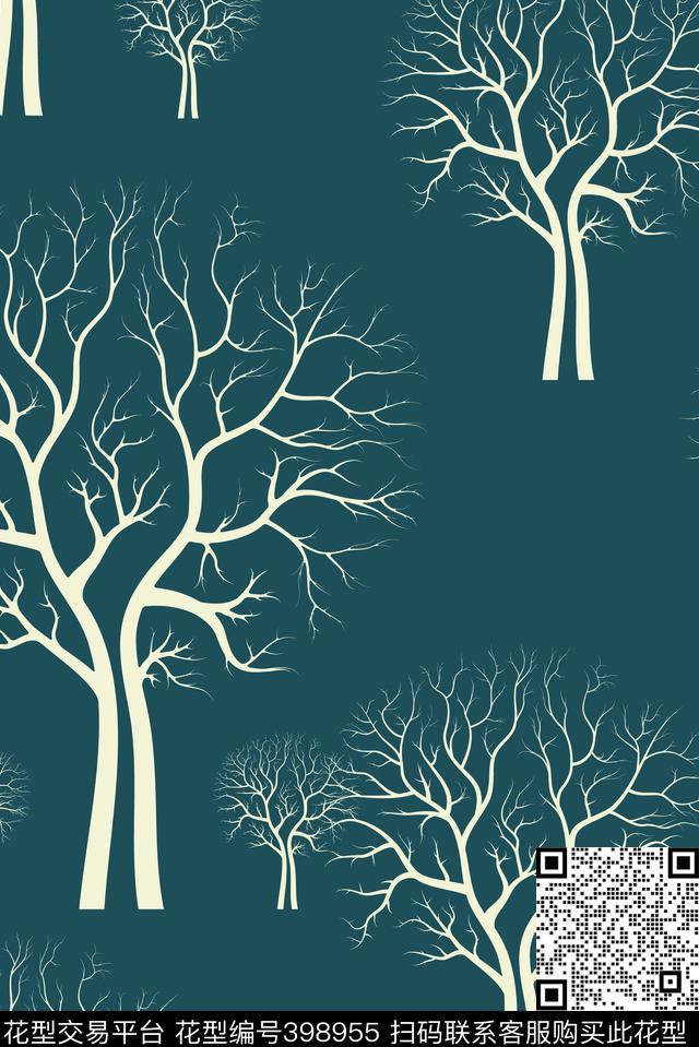 复古植物传统印花华亿平台下载（图片编号: 398955） - 瓦栏（Walan）