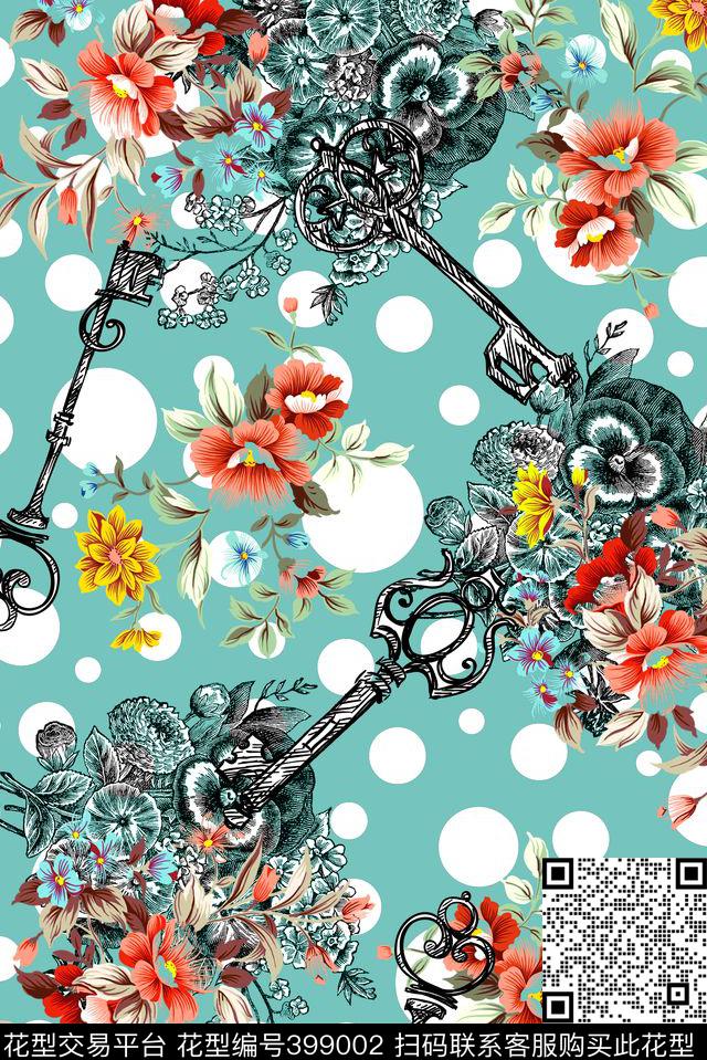 复古女装童装数码印花华亿平台下载（图片编号: 399002） - 瓦栏（Walan）