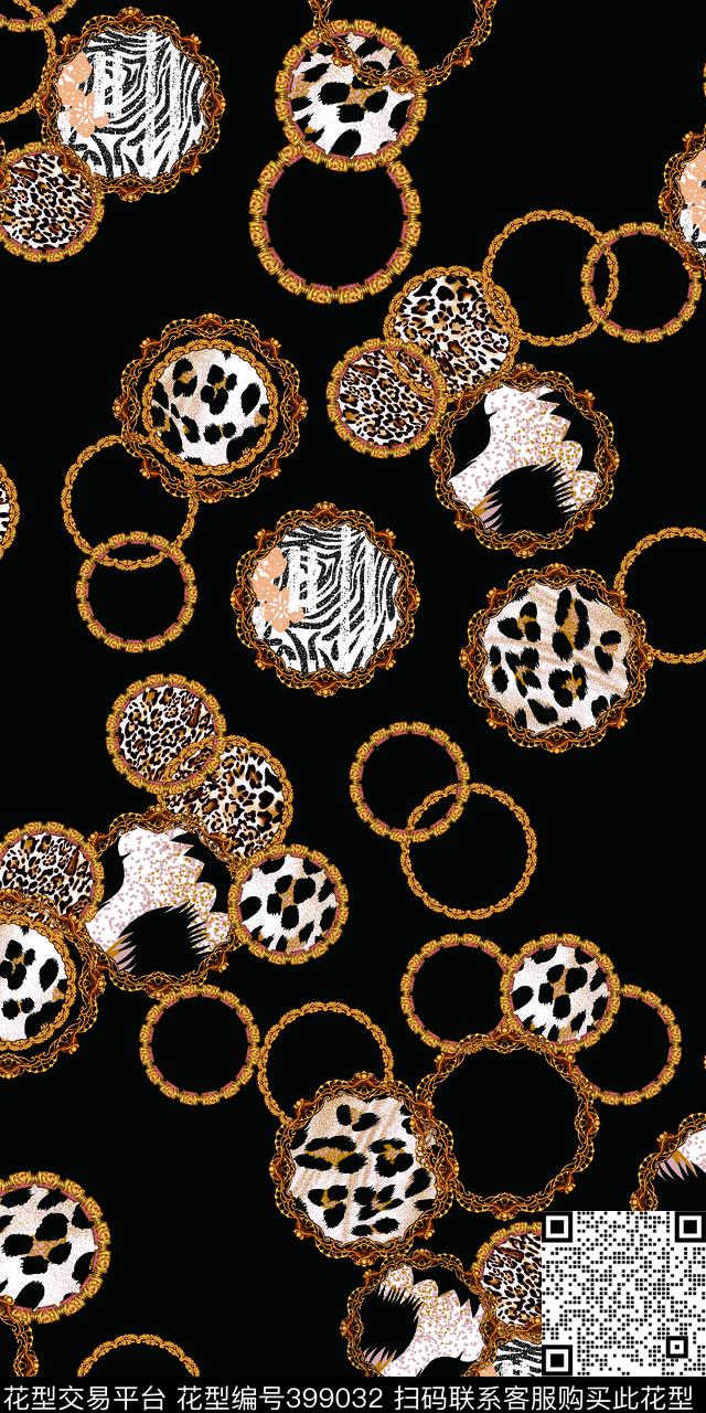 时尚动物纹数码印花华亿平台下载（图片编号: 399032） - 瓦栏（Walan）