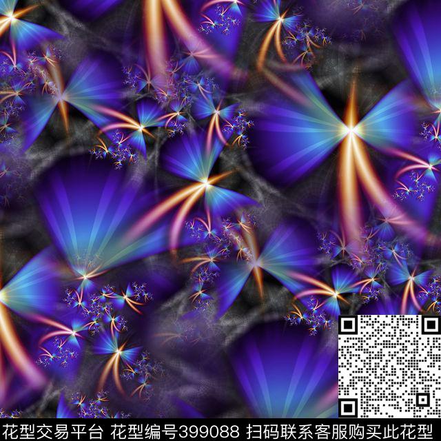 复古潮流抽象数码印花华亿平台下载（图片编号: 399088） - 瓦栏（Walan）