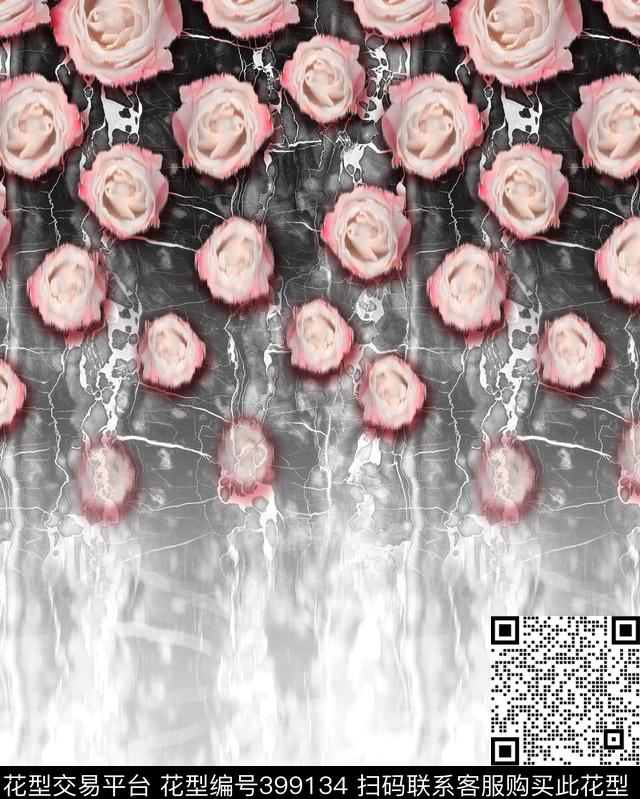 定位花卉纹理数码印花华亿平台下载（图片编号: 399134） - 瓦栏（Walan）