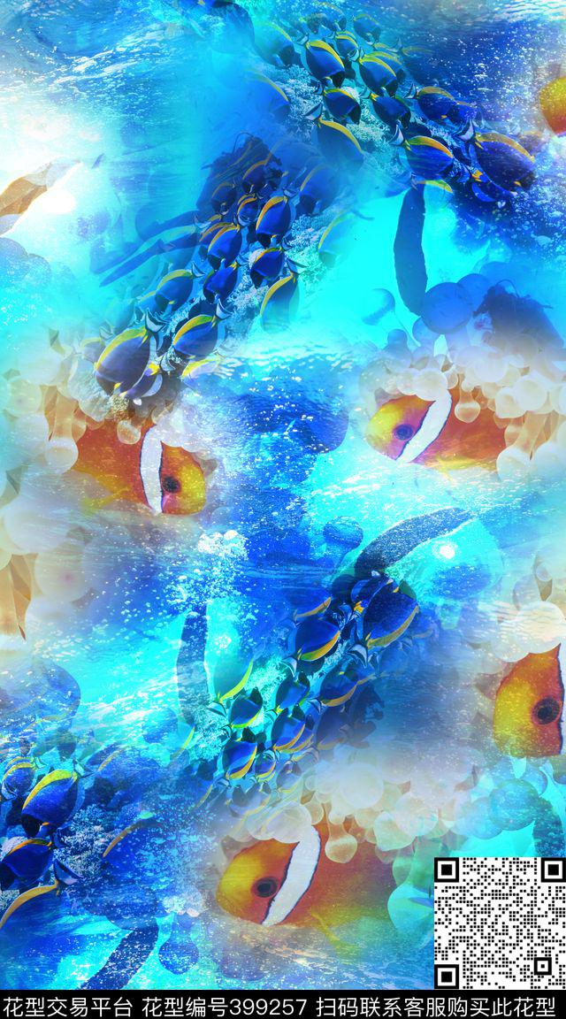 海洋世界照片风景数码印花华亿平台下载（图片编号: 399257） - 瓦栏（Walan）