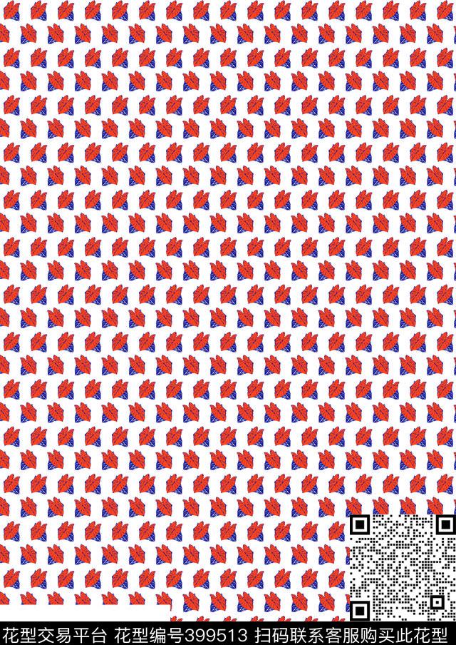 休闲时尚叶子男装几何印花传统印花华亿平台下载（图片编号: 399513） - 瓦栏（Walan）