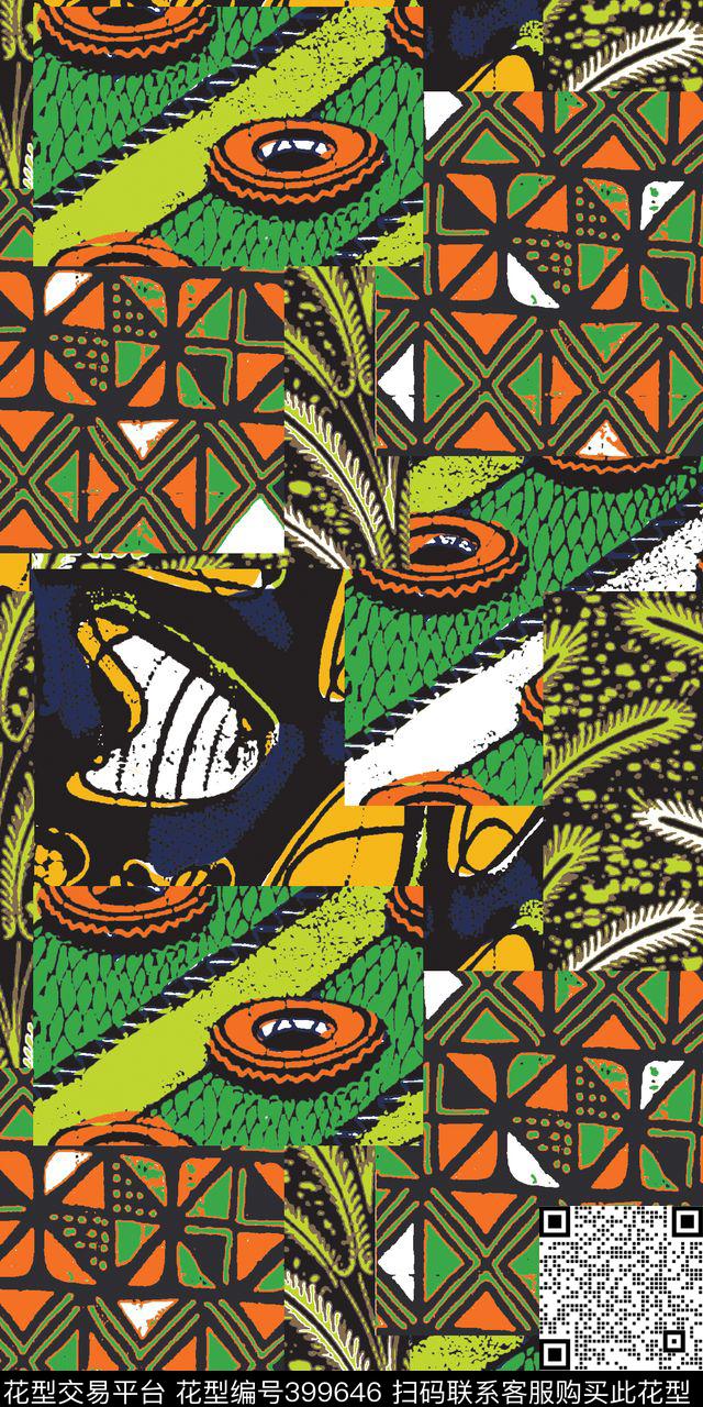 抽象传统印花几何传统印花华亿平台下载（图片编号: 399646） - 瓦栏（Walan）