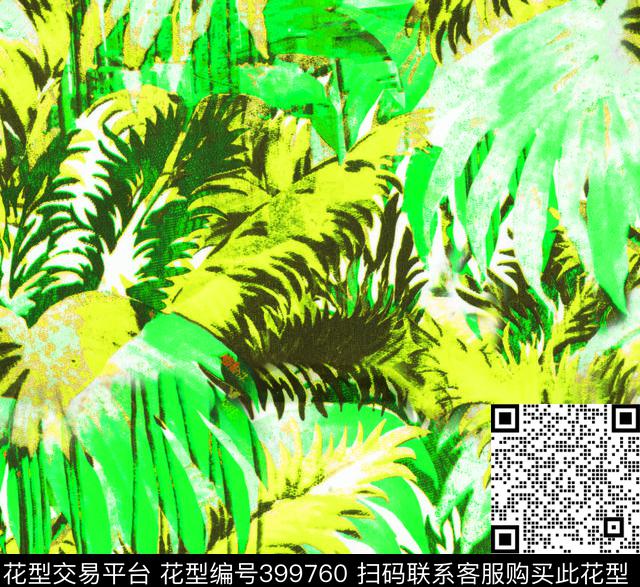 欧美热带树林数码印花数码印花华亿平台下载（图片编号: 399760） - 瓦栏（Walan）