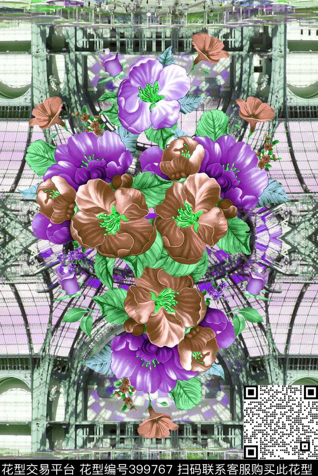 服装华亿平台定位花创意华亿平台数码印花华亿平台下载（图片编号: 399767） - 瓦栏（Walan）