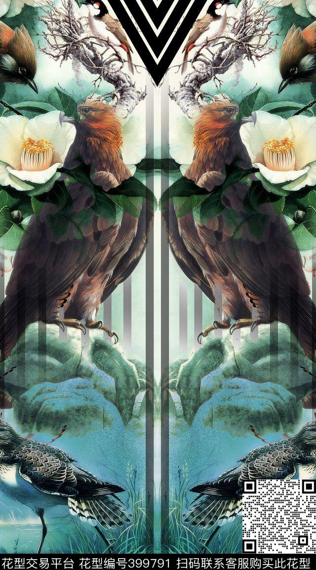 丛林鸟定位服装服装数码印花华亿平台下载（图片编号: 399791） - 瓦栏（Walan）