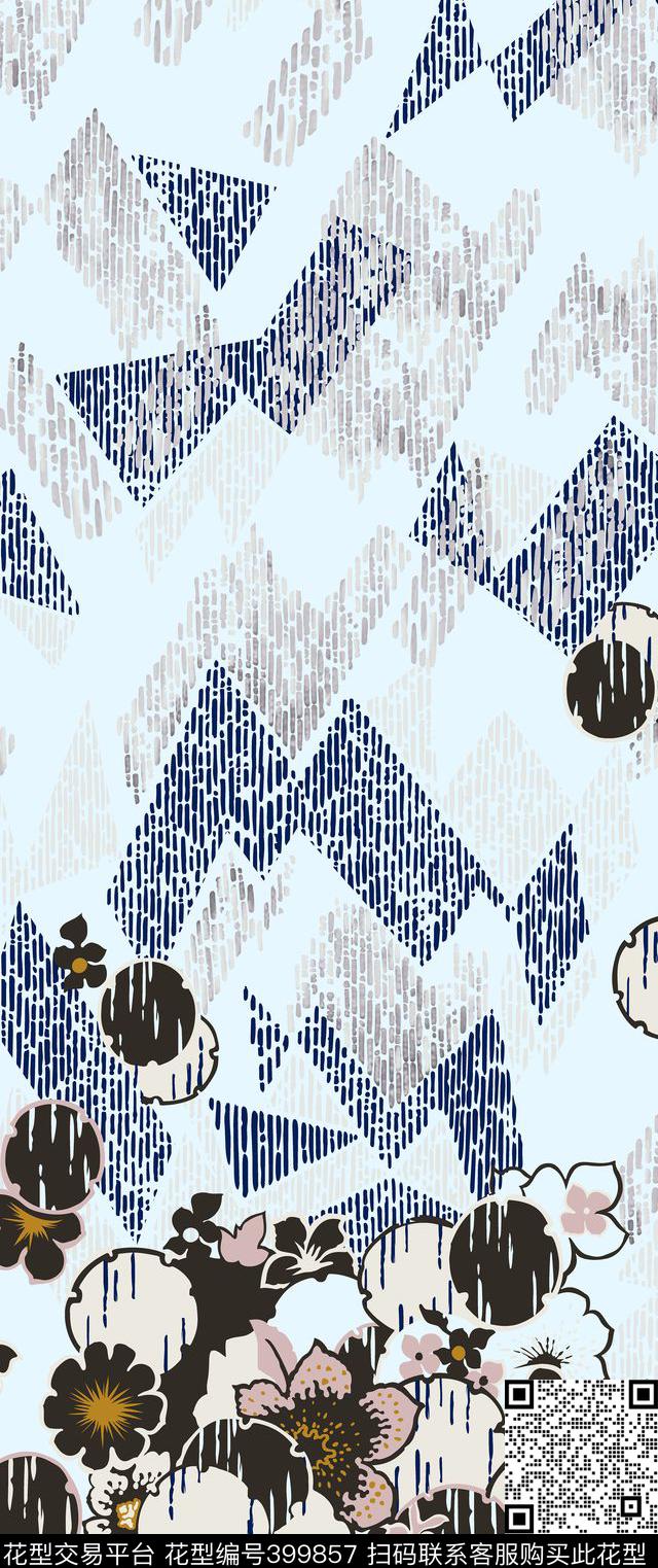 定位简笔花画传统印花华亿平台下载（图片编号: 399857） - 瓦栏（Walan）