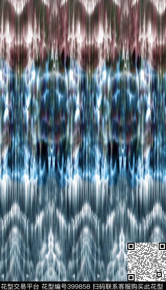 水波纹电波纹数码印花华亿平台下载（图片编号: 399858） - 瓦栏（Walan）