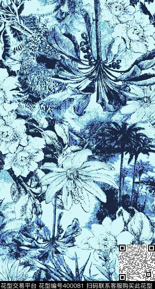 记忆叶子流行时尚传统印花华亿平台下载（图片编号: 400081） - 瓦栏（Walan）