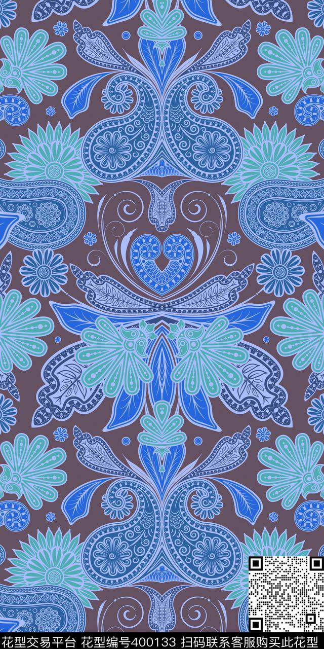 衬衫服装面料数码印花华亿平台下载（图片编号: 400133） - 瓦栏（Walan）