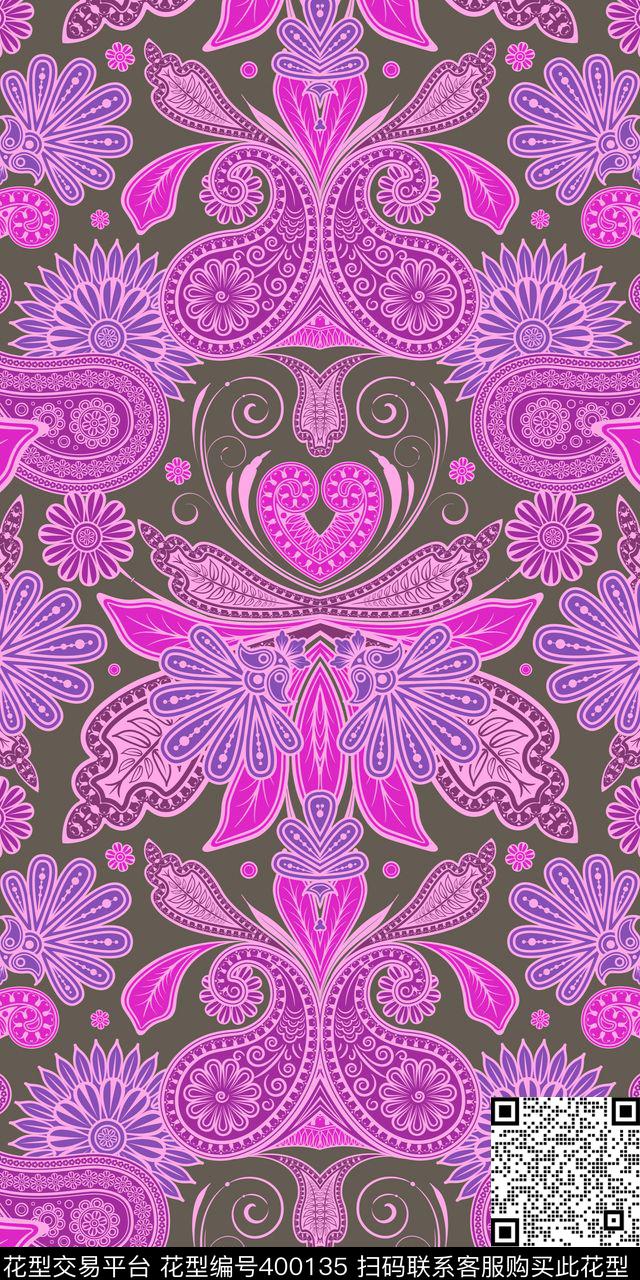 衬衫服装面料数码印花华亿平台下载（图片编号: 400135） - 瓦栏（Walan）