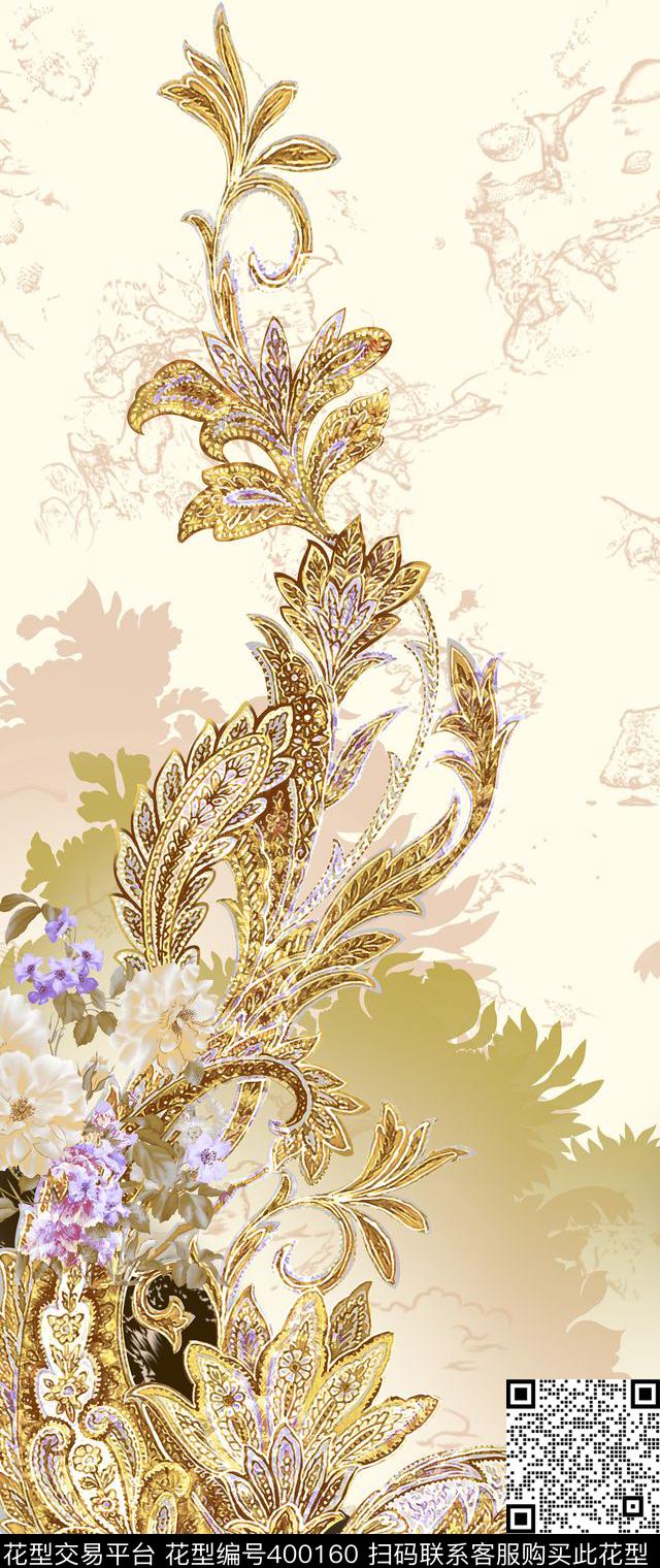 时装定位欧美大气时装数码印花华亿平台下载（图片编号: 400160） - 瓦栏（Walan）