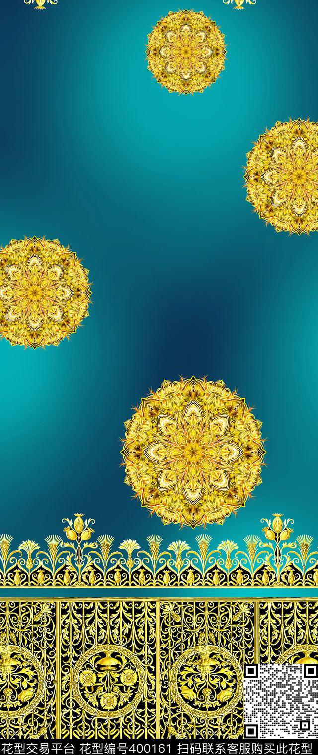 欧式时装定位中东数码印花华亿平台下载（图片编号: 400161） - 瓦栏（Walan）