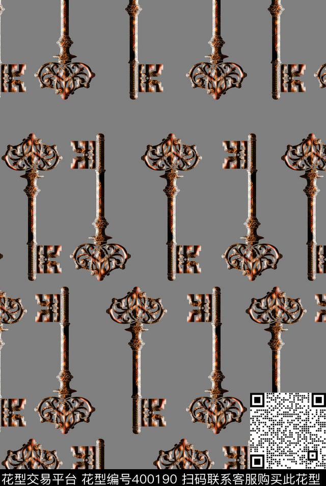 抽像钥匙过度数码印花华亿平台下载（图片编号: 400190） - 瓦栏（Walan）